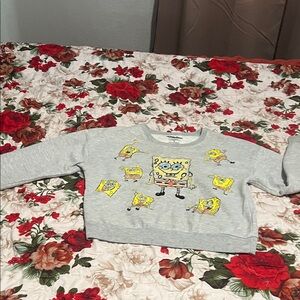 Nickelodeon SpongeBob women Gray Sweatshirt
